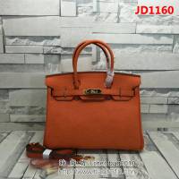 HERMES愛馬仕 官方經典制 荔枝紋牛皮 純24k五金 鉑金包 JD1160