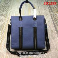 HERMES愛馬仕 最新款 時尚休閒 男士手提斜挎包 8831-3 豎款 JD1259