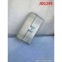 HERMES愛馬仕 H扣 鱷魚皮配羊皮 長款女士錢包 JD1295