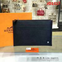 HERMES愛馬仕 經典爆款 男士牛皮手包 803-1 JD1317