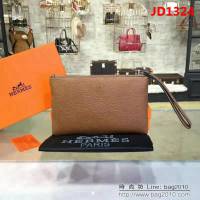 HERMES愛馬仕 經典爆款 男士牛皮手包 801-1 JD1324