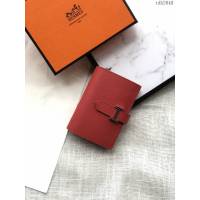 Hermes零錢包 愛馬仕卡包 中國紅  tdh2048
