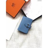 Hermes零錢包 愛馬仕卡包 天空藍  tdh2054