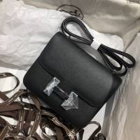 Hermes空姐包 愛馬仕Constance半手工19cm Epsom掌紋小牛進口皮 Hermes單肩斜挎包  tdh2114
