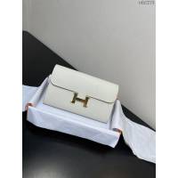 Hermes女士小挎包 愛馬仕Constance康康to go斜挎包 奶昔白金扣  tdh2273