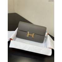 Hermes女士小挎包 愛馬仕Constance康康to go斜挎包 錫器灰金扣  tdh2305