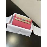 Hermes女包 愛馬仕Kelly woc小挎包 唇膏粉epsom皮凱麗斜挎包  tdh2329