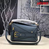 LOEWE羅意威 幾何拼色 原單品質 火遍全世界熱銷款puzzle bag 01137 可折疊 手提肩背斜挎包  jdl1003