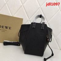 LOEWE羅意威 最新爆款 羅家Hammock系列 荔枝皮拼色 百搭款 小牛皮手提肩背包 0164  jdl1097
