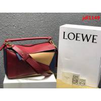 LOEWE羅意威  Loewe Puzzle乳酪拼色 專櫃同步 最新版本 小牛皮手提斜挎包  jdl1149