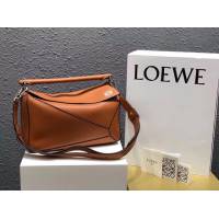 LOEWE經典爆款包包 羅意威Puzzle幾何中號拼接手提斜挎包 10171  tcl1041