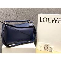 LOEWE經典爆款包包 羅意威Puzzle幾何中號拼接手提斜挎包 10171  tcl1043
