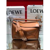 LOEWE經典爆款包包 羅意威中號Puzzle幾何拼接手提斜挎包 10171  tcl1149