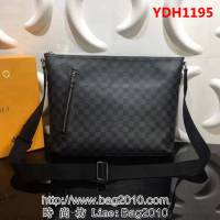 路易威登LV頂級原單N41106 Mick 中號手袋 Damier Graphite 帆布搭配黑色牛皮 YDH1195