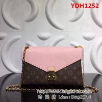 路易威登LV頂級原單PALLAS CHAIN單肩斜挎金色鏈條包M41201 YDH1252