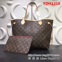 路易威登LV頂級原單M40995老花配紅裏 Neverfull 經典手袋 YDH1310