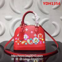 路易威登LV頂級原單2018新品Alma BBM54836 罌粟紅 YDH1354