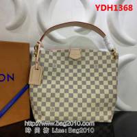 路易威登LV頂級原單 M43701 白格原廠monogram帆布 購物包 YDH1368