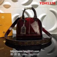 路易威登LV頂級原單M54785棗紅 2017年秋季漆面小牛皮包 YDH1376