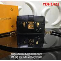 路易威登LV頂級原單M53052黑色 在2018早秋系列皮質掛鏈包 YDH1421