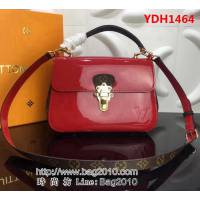路易威登LV頂級原單53352 淑女風格手提肩背兩用漆光皮包 YDH1464