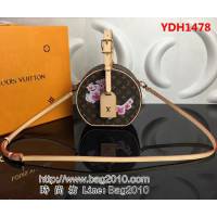 路易威登LV頂級原單PETITEBOITECHAPEAU手袋 M43515經典圓形斜挎包 YDH1478