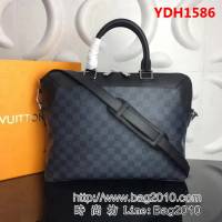 路易威登LV頂級原單N51199 Oliver風格時尚的商務公事包 銀色金屬飾件 YDH1586