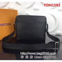 路易威登LV 頂級原單M33445 ANTON 小號郵差包 Taiga牛皮 牛皮飾邊 YDH YDH1592