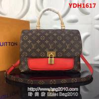 路易威登LV頂級原單M44286 Monogram帆布 粒紋皮革MARIGNAN 郵差包 YDH1617