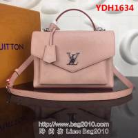 路易威登LV頂級原單M54849玫瑰粉色 MYLOCKME 手提肩背斜跨多功能包 YDH1634