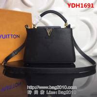 路易威登LV頂級原單M94517黑色 經典Capucines BB手袋 YDH1691