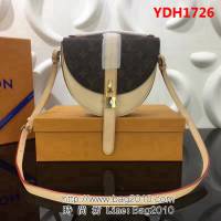 路易威登LV頂級原單 2018新品CHANTILLY LOCK 手袋M43590老花/杏皮 YDH1726