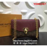 路易威登LV頂級原單SAINT PLACIDE M43715 金色鏈條手袋 YDH1747