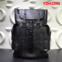 路易威登LV頂級原單M41709黑色 LV Supreme重磅推出 Christopher 小號雙肩包 YDH2240