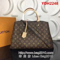 路易威登LV頂級原單M41067Montaigne 大號手提臂挽肩背商務手袋 YDH2248