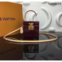 路易威登LV 頂級原單 拋光Monogram Vernis漆面皮革版 Bleecker Box手袋 路易威登方形珠寶箱時尚升級 手提或斜挎  YDH2394
