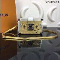路易威登LV 頂級原單 M54652 經典款Petite Malle手袋 銀色Epi皮革 精品小號包袋  YDH2433
