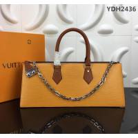 路易威登LV 頂級原單 M52805 2019早春系列 Sac Tricot手袋 新款六角鏈式肩帶 亮黃色Epi皮革 時尚氣質手提包  YDH2436