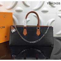 路易威登LV 頂級原單 M52805 2019早春系列 Sac Tricot手袋 新款六角鏈式肩帶 亮黑色Epi皮革 時尚氣質手提包  YDH2438