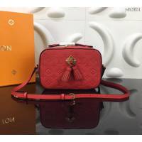 路易威登LV女包 頂級原單 Saintonge 手袋 Monogram Empreinte壓紋皮革 趣味抽穗 金色金屬件 肩背斜挎包  ydh2651