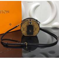 路易威登女包 M68276 黃花 頂級原單 Mini Boite Chapeau手袋 LV圓餅包 LV斜跨女包  ydh2922
