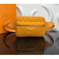 LV腰包 路易威登Outdoor腰包 赭石色丹寧布 LV男士休閒腰包 LV挎包  ydh2967