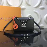LV包 LV女包 M53922 Twist中號手袋 2019秋季款 Epi皮革 編織手柄手提包 LV新款斜挎包  ydh3376