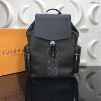 LV包 lv男包 Tagarama系列 Outdoor雙肩包 LV老花配皮男士後背包  ydh3519