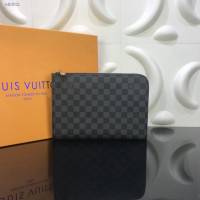 LV包包 LV新款手包 N60113 路易威登Pochette Jour手袋 LV棋盤格收納包  ydh3621