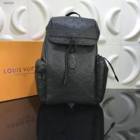 LV包包 LV新款雙肩包 M43680 Discovery雙肩包 壓紋Monogram Shadow小牛皮 LV男士後背包  ydh3694