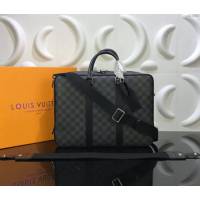 lv新款包包 路易威登Dandy公事包 lv男士公事包 Damier Graphite帆布  ydh3904