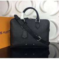 lv新款包包 路易威登Armand小號公事包 Taurillon皮革 lv手提肩背男士公事包  ydh3906