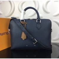 lv新款包包 路易威登Armand小號公事包 Taurillon皮革 lv手提肩背男士公事包  ydh3907