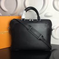 lv新款包包 路易威登Oliver BRIEFCASE公事包 Epi皮革 lv手提肩背男士公事包 M51689  ydh3917